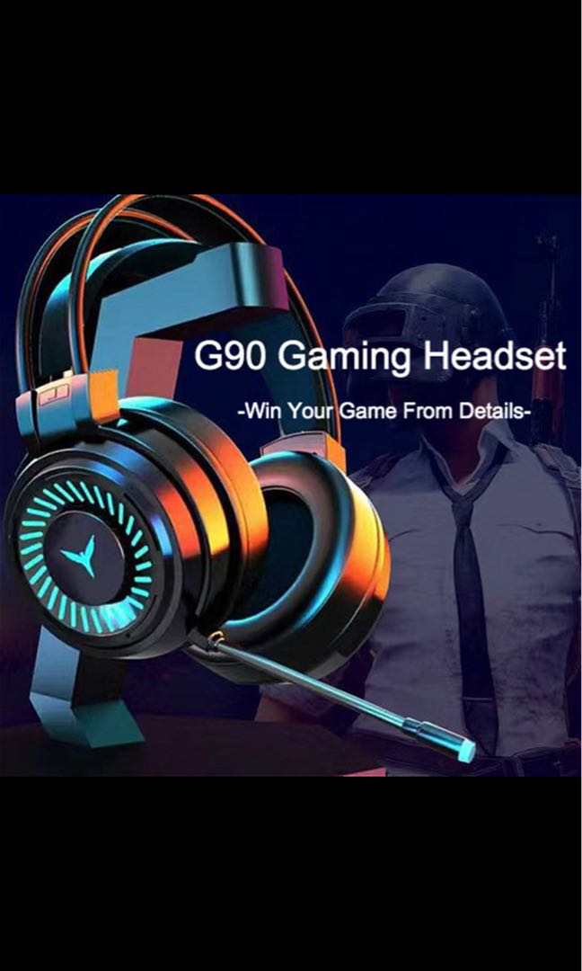 Microphone Gaming Headphones Wired 
