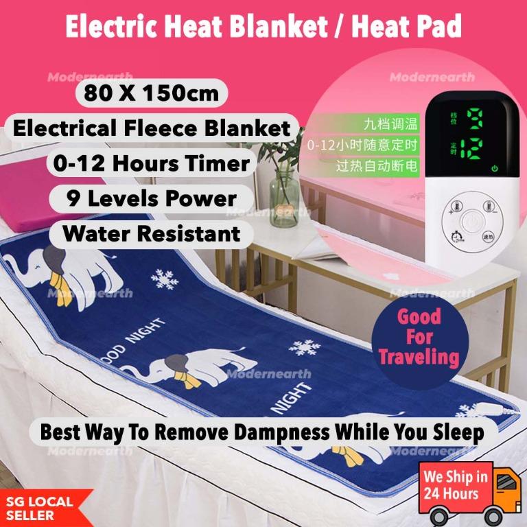 SG Stock] Electric Heat Pad/ Therapy Heat Blanket/ Heat Blanket/ Massage  Therapy/ Sore Relieve/ 9 Levels, Furniture u0026 Home Living, Furniture, Bed  Frames u0026 Mattresses on Carousell
