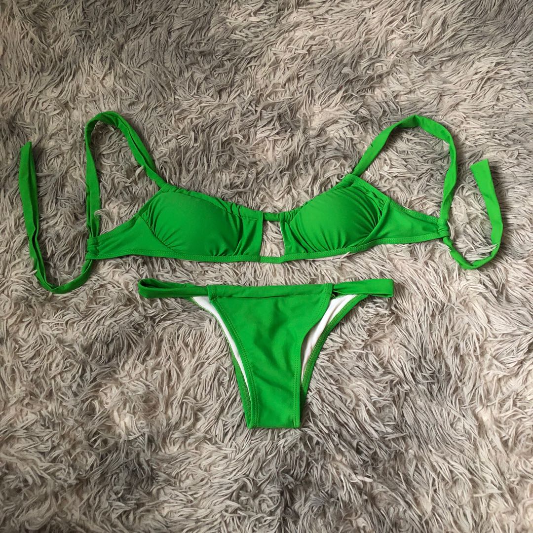 SHEIN Green Mermaid Bikini, Women's Fashion, Swimwear, Bikinis