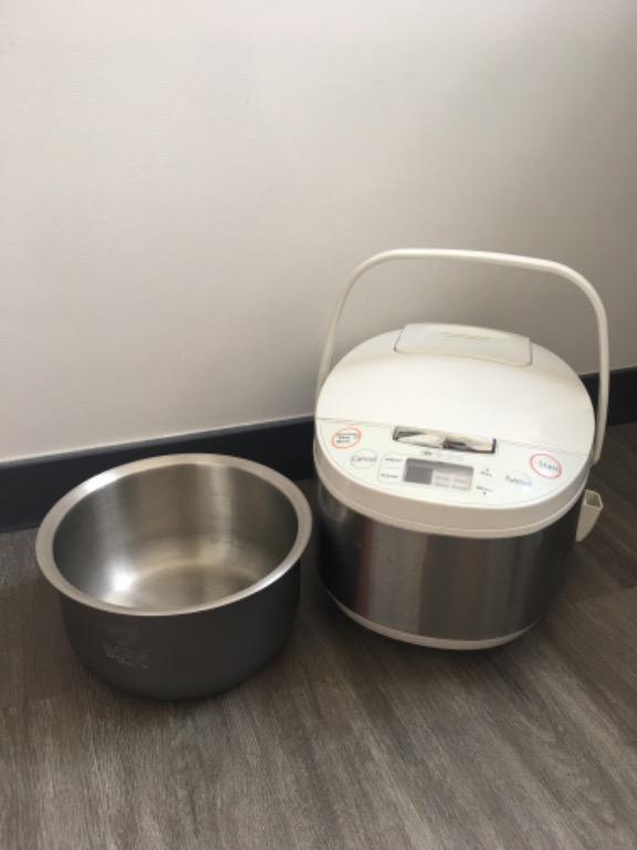 Song Cho Digital 1.0L Rice Cooker Stainless Steel Inner Pot, TV & Home