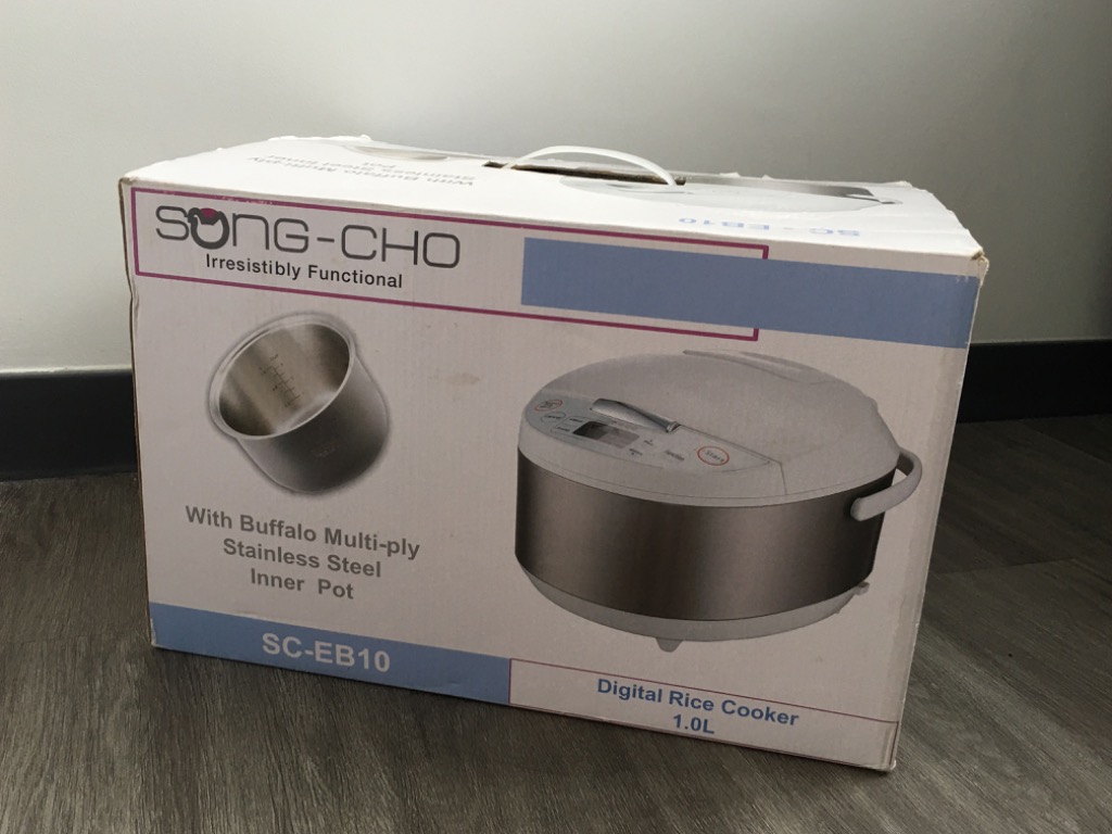 Song Cho Digital 1.0L Rice Cooker Stainless Steel Inner Pot, TV & Home