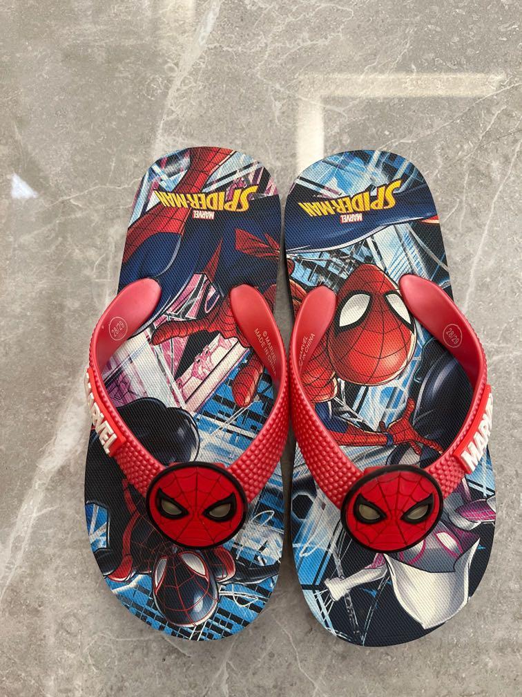Spider Man light up slipper slip on havaianas adidas Nike Babies