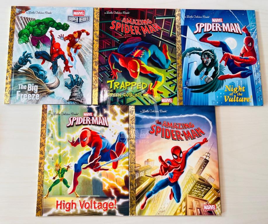 Spider-Man Little Golden Book Library（一套5本）, 興趣及遊戲, 書本