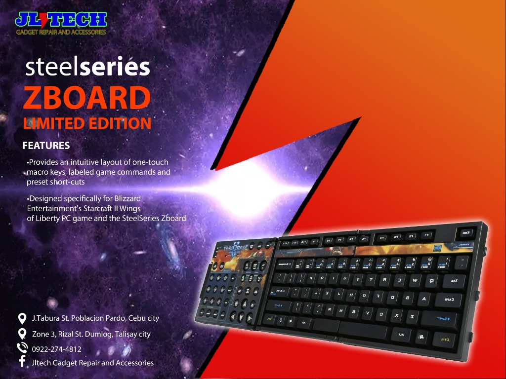 SteelSeries Zboard Gaming Keyboard-Starcraft II Edition ...