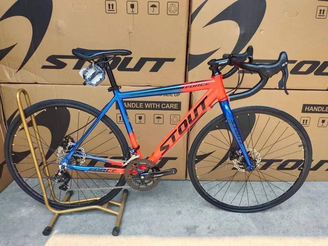 STI Roadbike 2x8 Alloy Mechanical Disc brakes 700x25c Sports