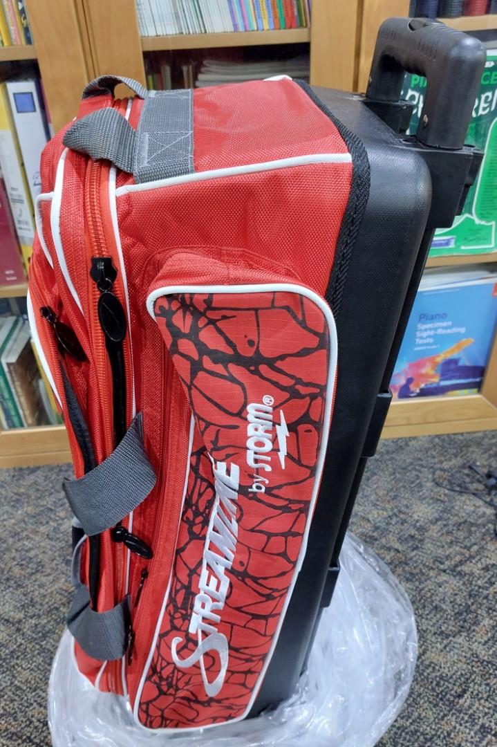 Storm Streamline 3 Ball Roller Bag Red Bowling, Sports Equipment