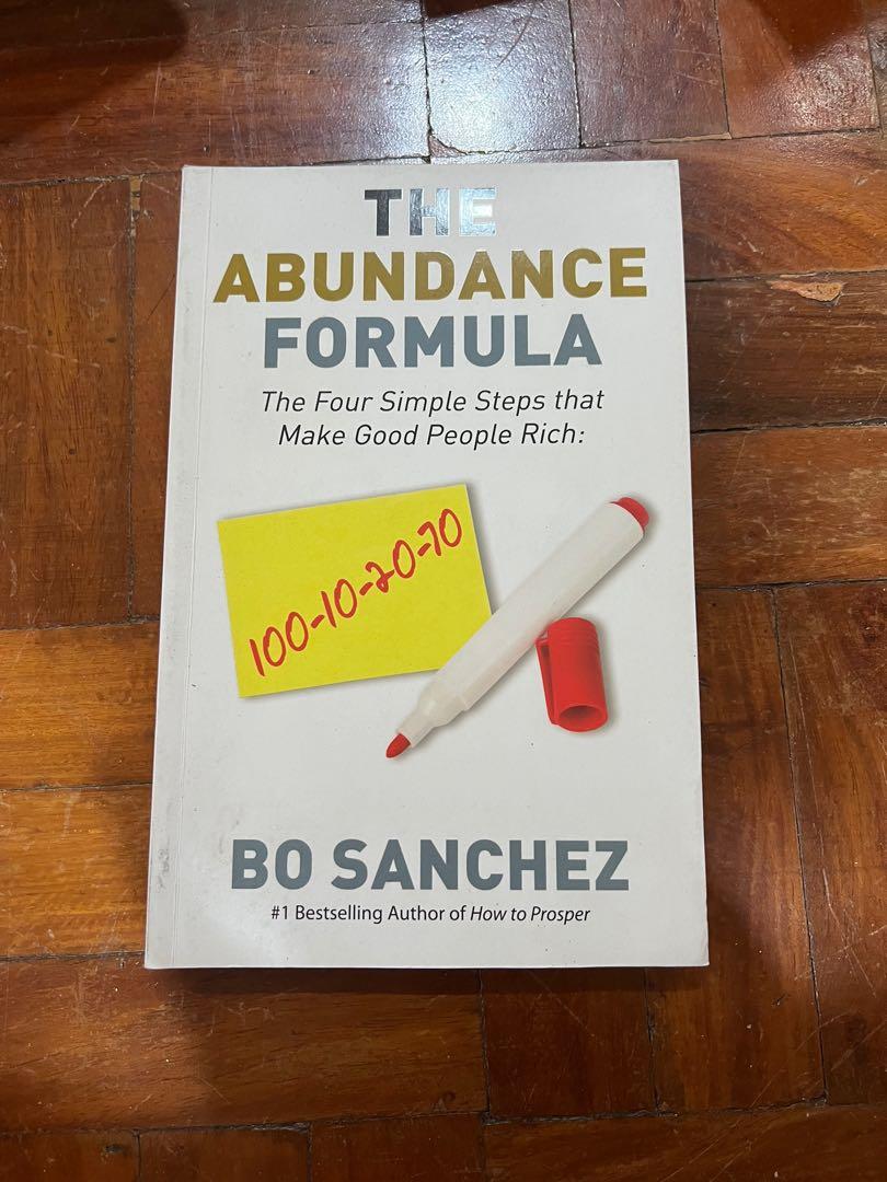 The Abundance Formula by Bo Sanchez (Category: Face Care) located in Quezon City. Submitted by dclutter_ph (Listing ID 1167680729, Image 1). Description: .