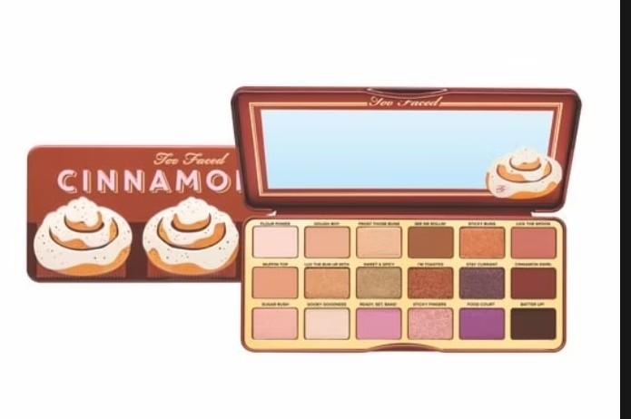 Too Faced Cinnamon Swirl (Category: Makeup) located in Marikina City. Submitted by whimpsypink (Listing ID 1167781279, Image 3). Description: Too Faced Cinnamon Swirl Eye Shadow Pallete Cinnamon Swirl Eyeshadow Palette is a limited-edition holiday special that smells as delicious as it looks. The 18-pan eyeshadow palletes features a variety of matte, metallic, and shimmery hues in cool and warm tones inspired by the delicious dessert, with cheeky