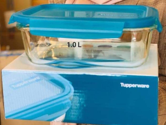 Tupperware Premia Glass 1litre, Furniture & Home Living, Kitchenware