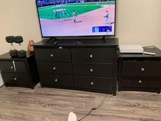 Tv plus end tables and dresser