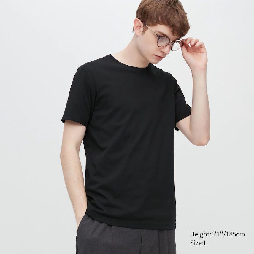 Mens Tshirts Uniqlo Crew Neck Dry Color T Shirt Uniqlo Dry Crew