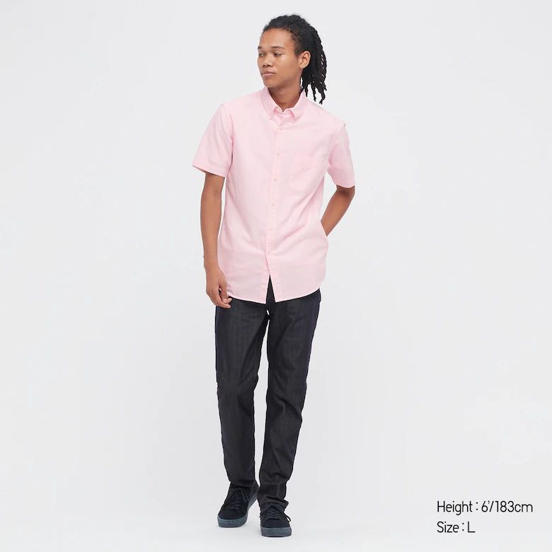 Uniqlo men's short sleeve shirts online