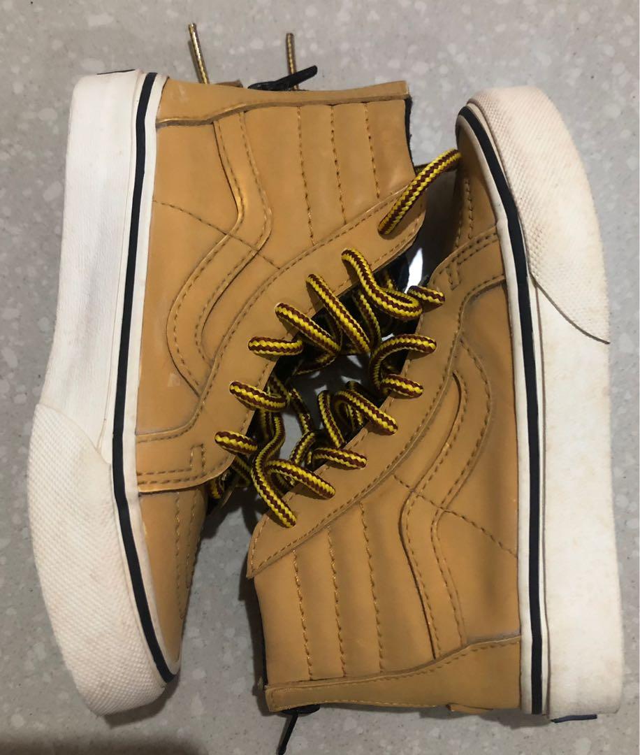 Vans SK8 Hi MTE Honey Timberland boot wheat style 12c for kids