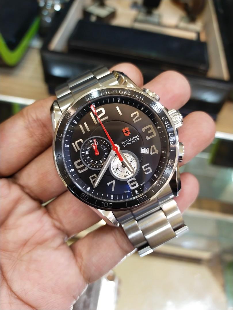 Jam tangan swiss army chronograph store