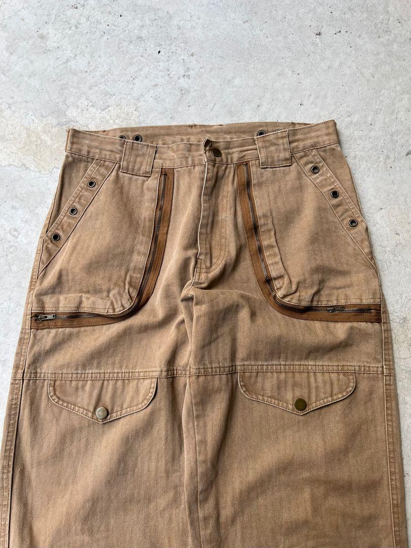 vintage brown pants, Men's Fashion, Bottoms, Chinos on Carousell