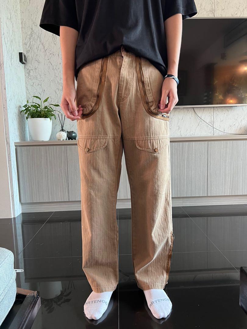 vintage brown pants, Men's Fashion, Bottoms, Chinos on Carousell