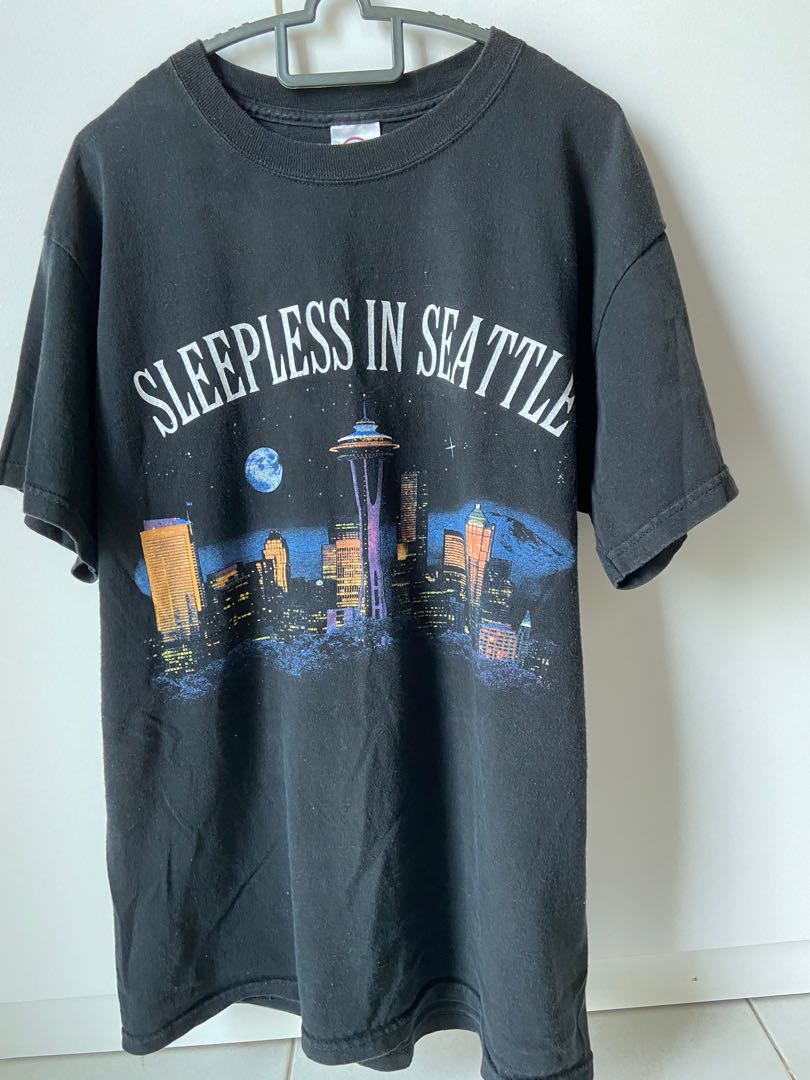 Vintage Sleepless in Seattle 90s Movie T Shirt Men s Fashion