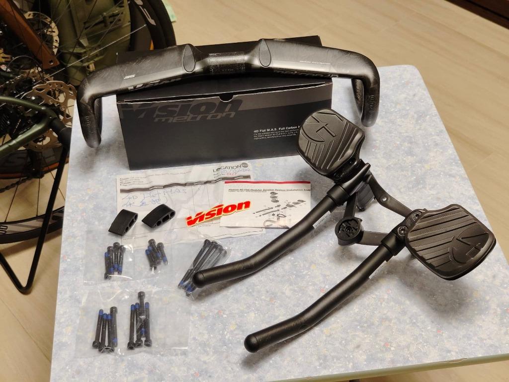 Vision Metron 4D Flat Handlebar + Areobar, 運動產品, 單車及配件