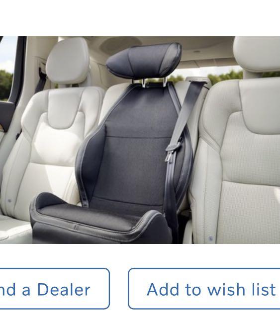 Volvo xc60 integrated booster seat clearance