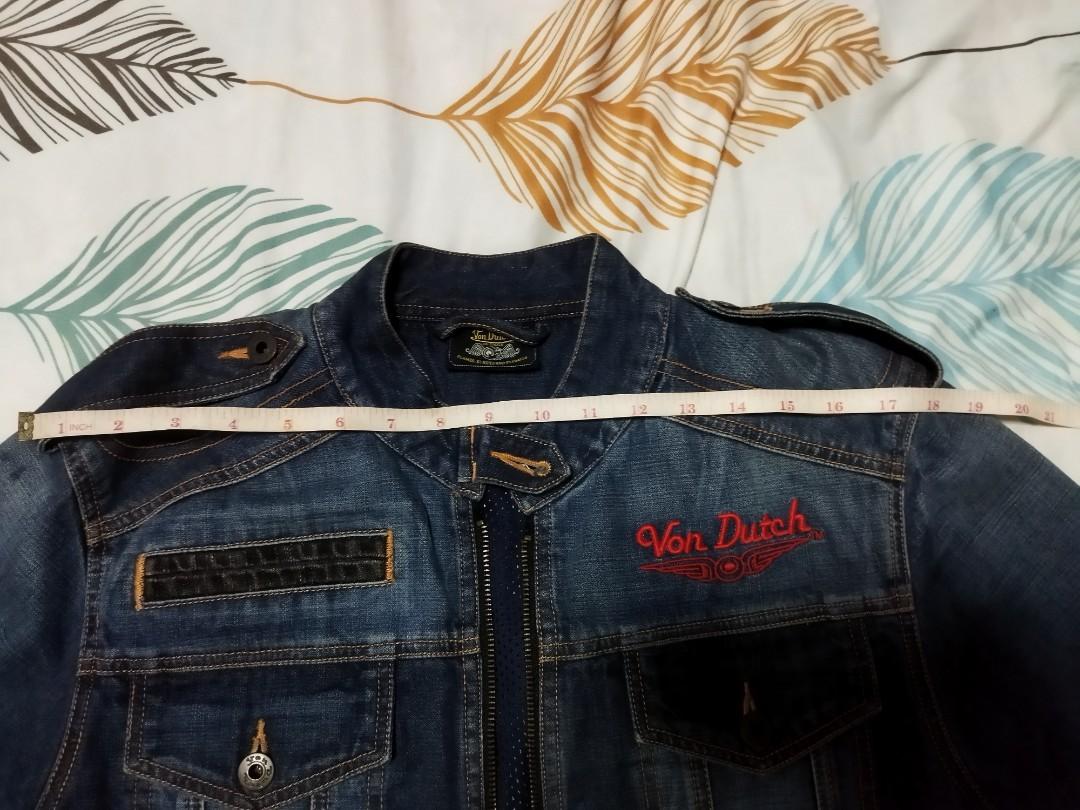 Von Dutch Denim Jacket Originals, Men's Fashion, Coats, Jackets and