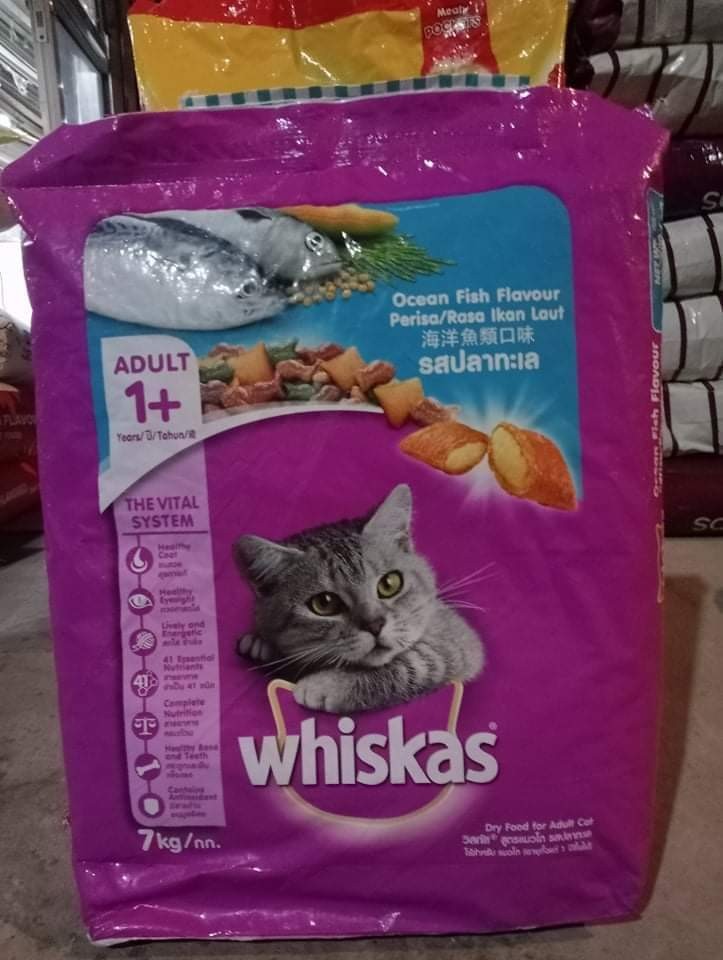 Whiskas Cat Food 7kg, Pet Supplies, Pet Food on Carousell