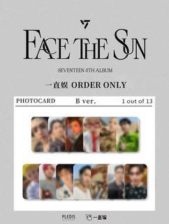 [sharing] svt face the sun YZY fansign pc ver. B