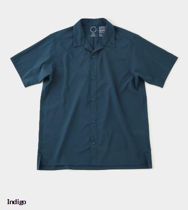 純正売上山と道　bamboo shirt(color : indigo) 登山ウェア・アウトドアウェア