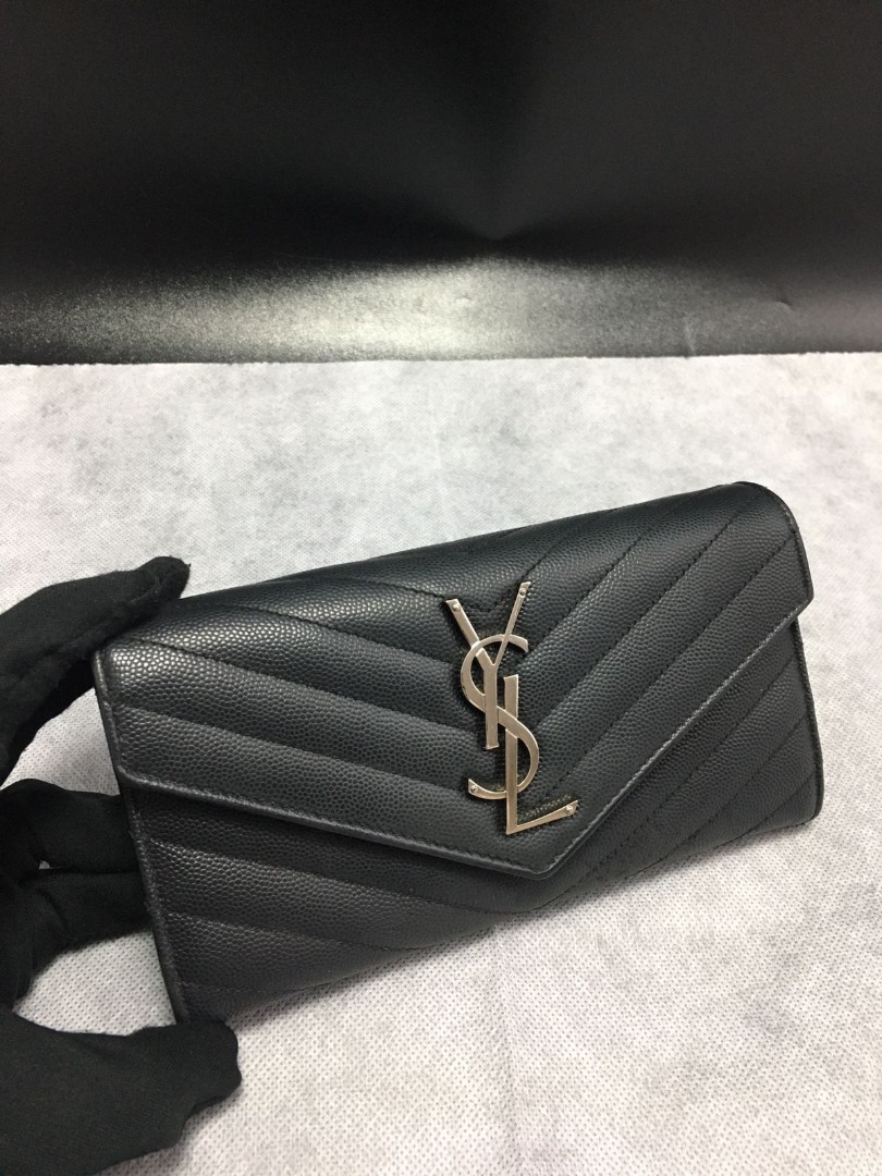 YSL Long Wallet, Luxury, Bags & Wallets on Carousell