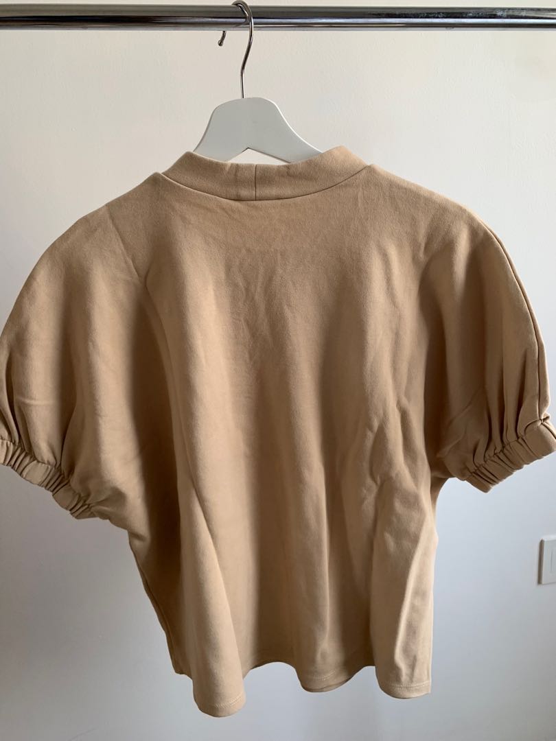 ZARA Beige Top Women, Fesyen Wanita 