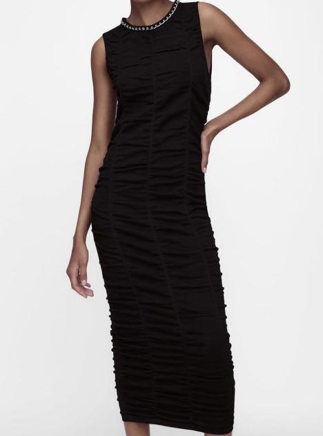 Zara Black Dinner Dress, Women's Fashion, Dresses & Sets, Dresses on  Carousell