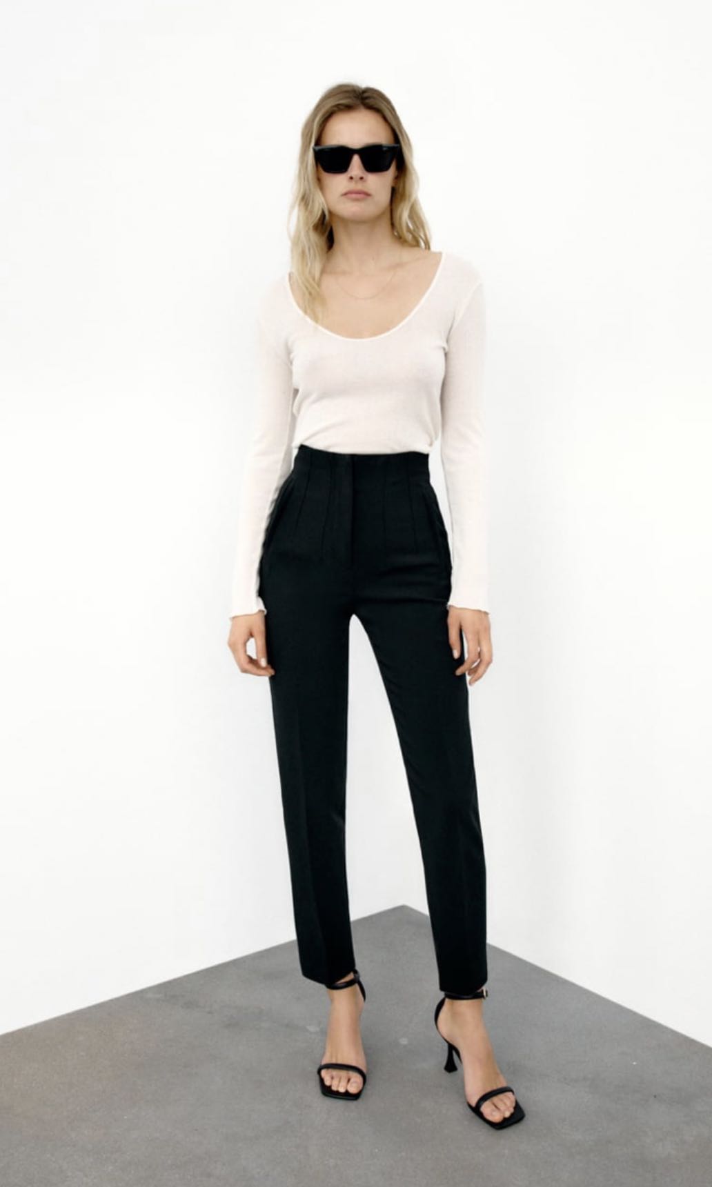 Zara black high waist trousers, Women's Fashion, Bottoms, Other