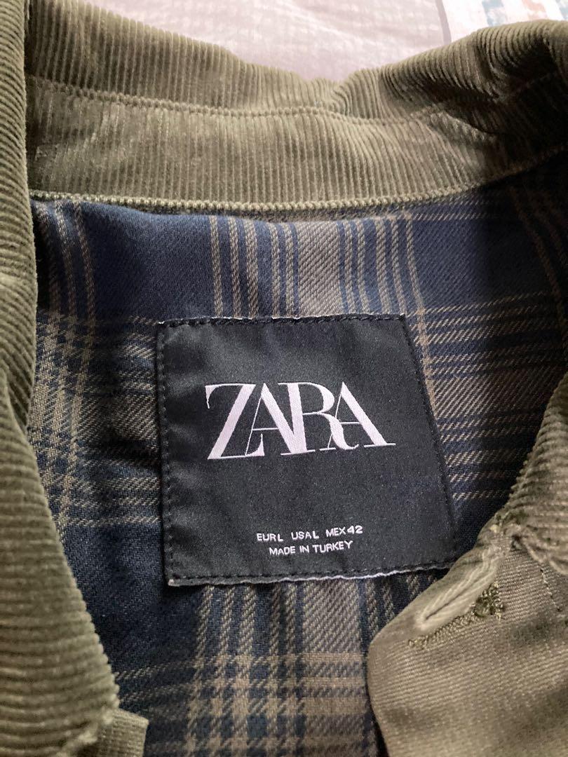 ZARA Chore Jacket khaki Green, Men's Fashion, Coats, Jackets and
