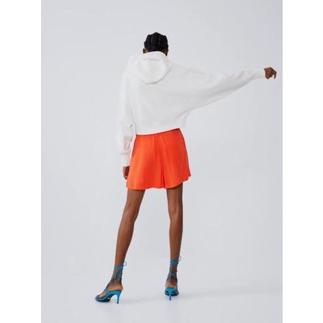 ZARA ORANGE SHORTS, Fesyen Wanita 