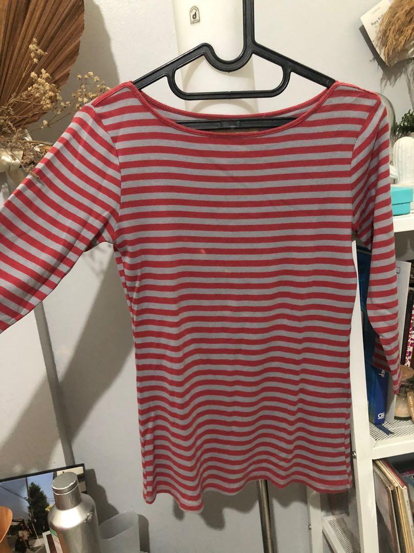 Zara Striped Shirt, Fesyen Wanita 