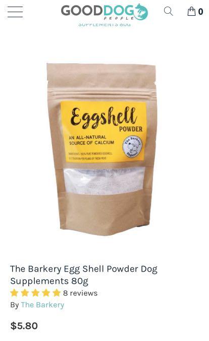 Eggshell powder for dogs online