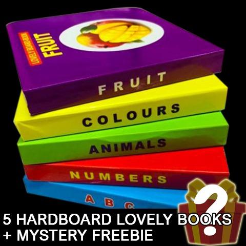 5 in 1 Books Set Lovely Board - Book Hardbound Books WITH FREE MYSTERY ...