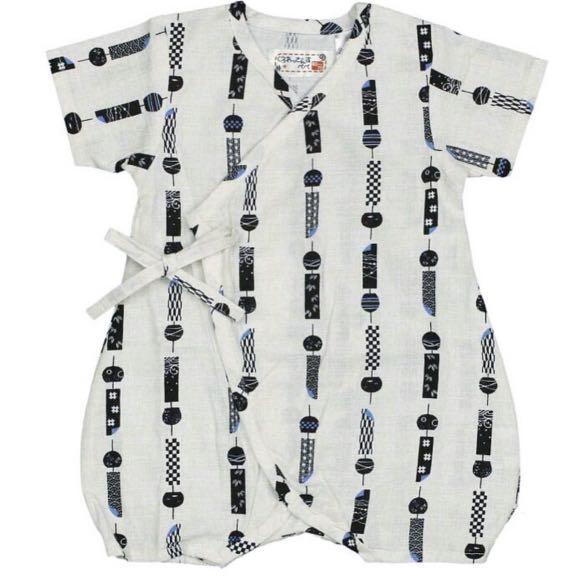 全新日本西松屋日本風鈴和服甚平free size 60-70碼和服連身衣包屁衣嬰
