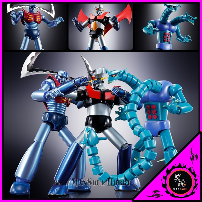 超合金魂鐵甲萬能俠Z 革進+ 機械獸鐮刀怪K7 + 雙頭龍M2 Figure