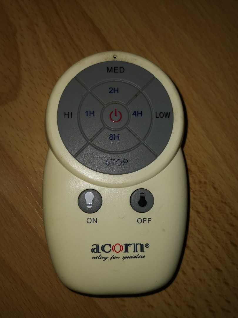 Acorn Fan Remote Controller, Furniture & Home Living, Lighting & Fans