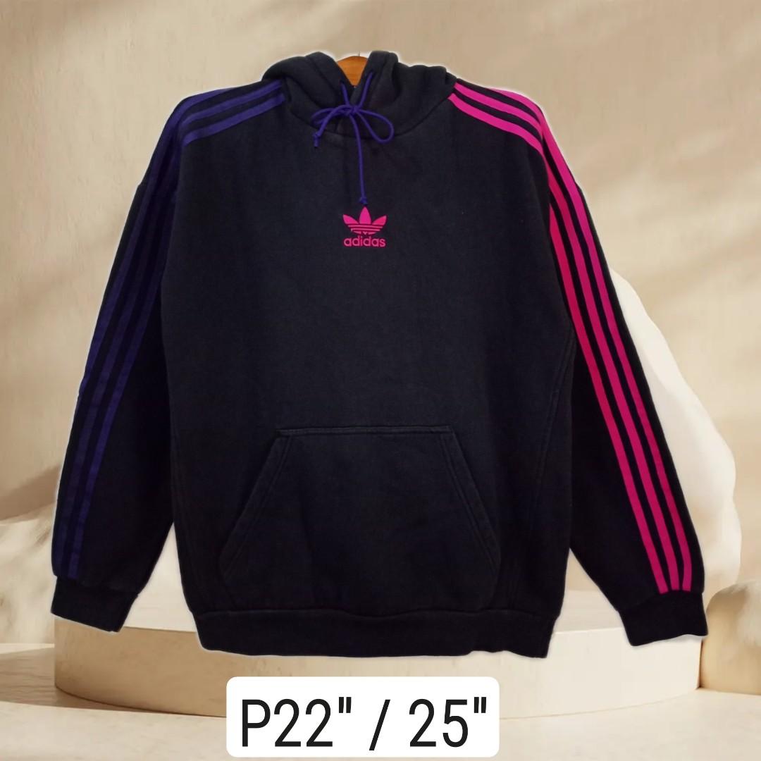 Adidas trefoil stripe hoodie hotsell