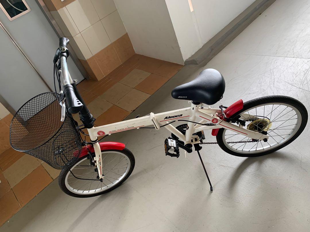 Aleoca foldable bicycle with big basket Sports Equipment Bicycles Parts Bicycles on Carousell