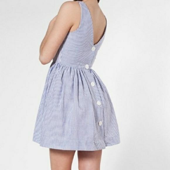 American apparel button back Sun Dress, Women's Fashion, Dresses & Sets,  Dresses on Carousell