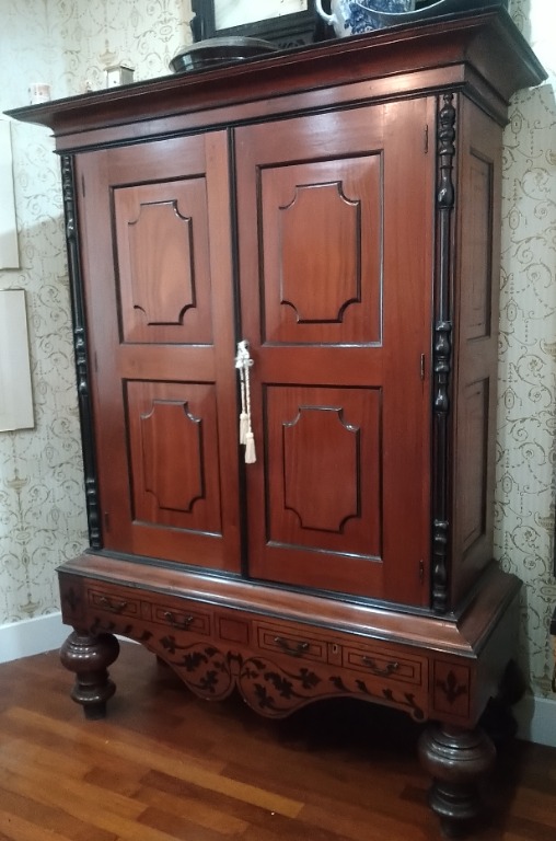 Antique Sri Lankan Linen Press, Furniture & Home Living, Furniture