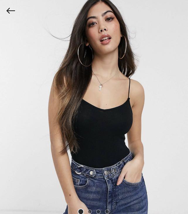 ASOS spaghetti strap bodysuit UK6, Women's Fashion, Tops, Sleeveless on  Carousell