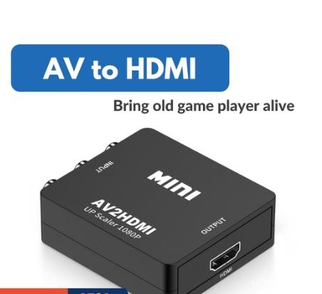 Mini Composite 1080P HDMI to RCA Audio Video AV Adapter Converter For HDTV BBC 