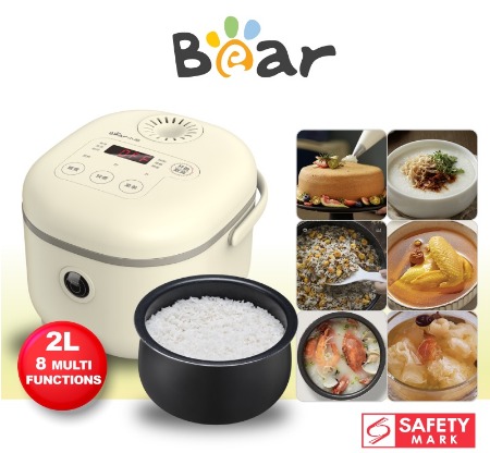 BEAR Rice Cooker Digital Multi Function 2 to 4 pax(DFB-B20A1) (ES8-61 ...