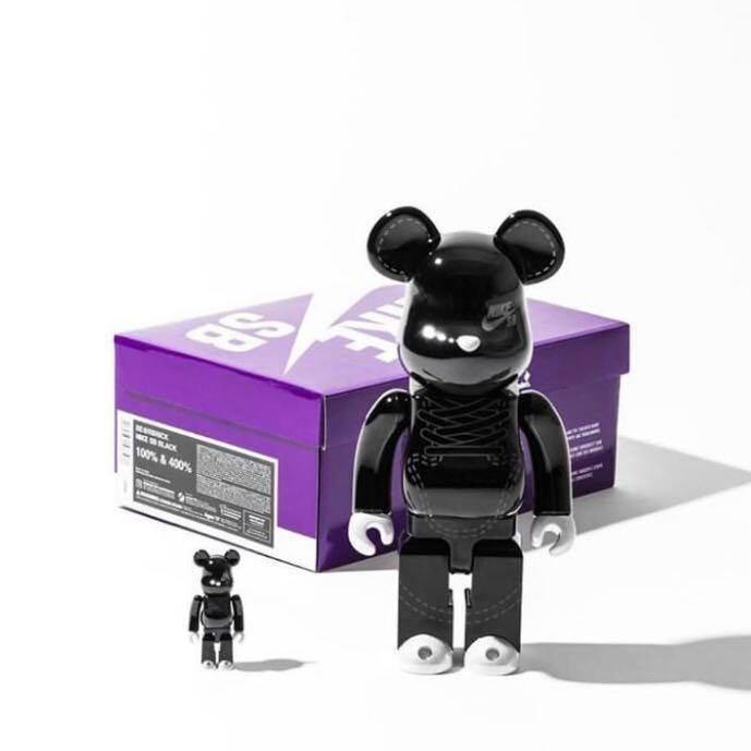 bearbrick nike sb 2020 black 400% 100%, Hobbies Toys, Toys