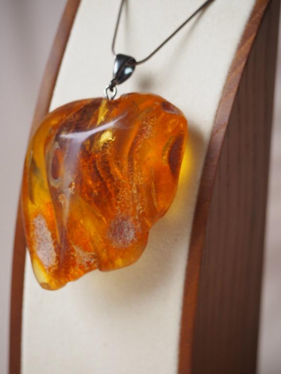 Raw amber sale pendant