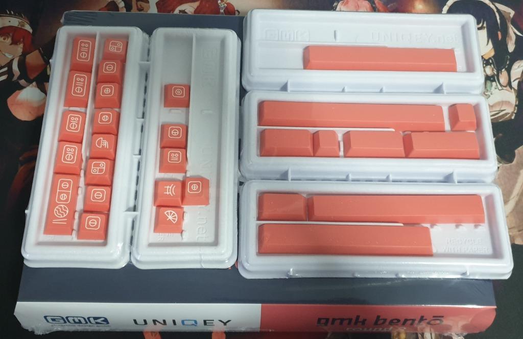 BNIB GMK Bento R2 by Biip (Traditional Base kit + Salmon Novelties ...