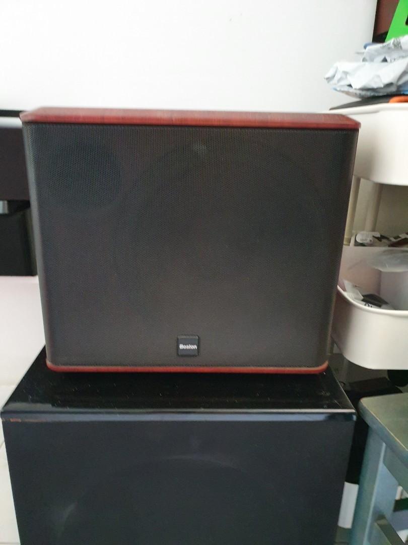 Boston Acoustics XB4 Powered Subwoofer (10" , 10 inch), Audio
